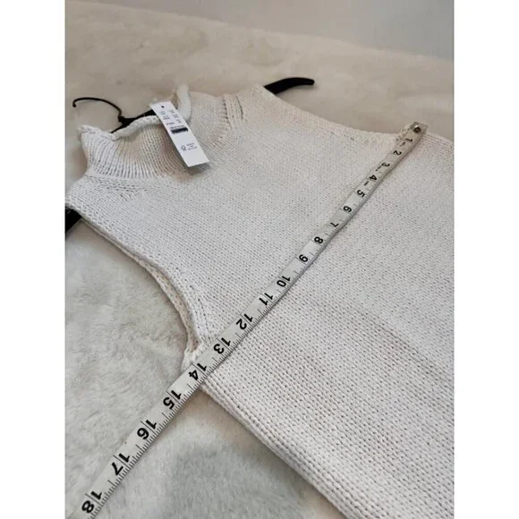 New J. Crew Size XS Rollneck sweater shell White FA23 - Picture 5 of 10